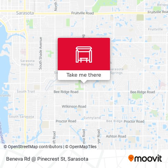 Beneva Rd @ Pinecrest St map
