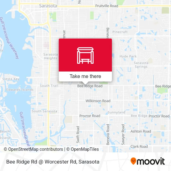 Mapa de Bee Ridge Rd @ Worcester Rd