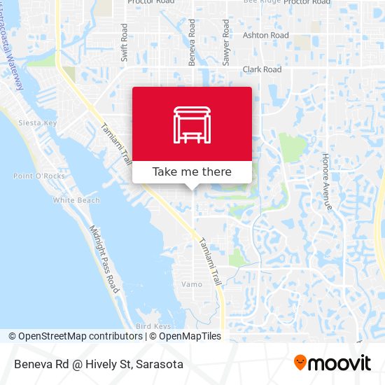 Beneva Rd @ Hively St map