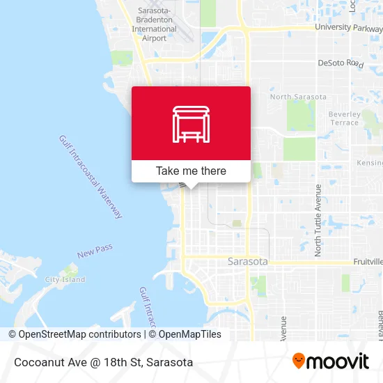 Mapa de Cocoanut Ave @ 18th St