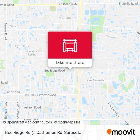 Bee Ridge Rd @ Cattlemen Rd map