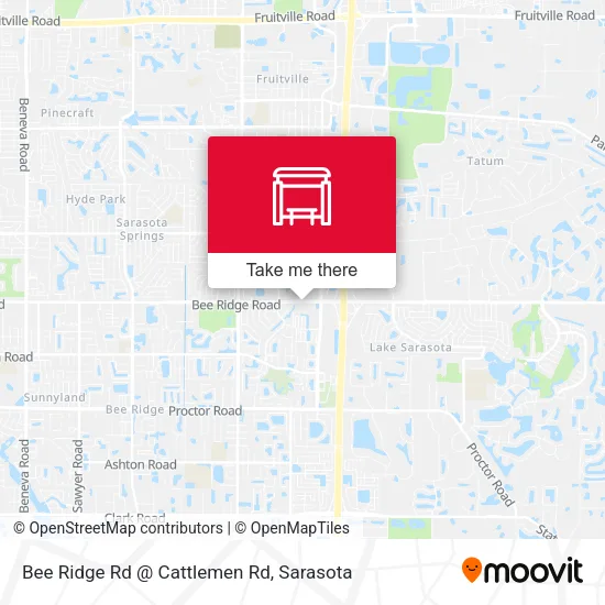 Mapa de Bee Ridge Rd @ Cattlemen Rd
