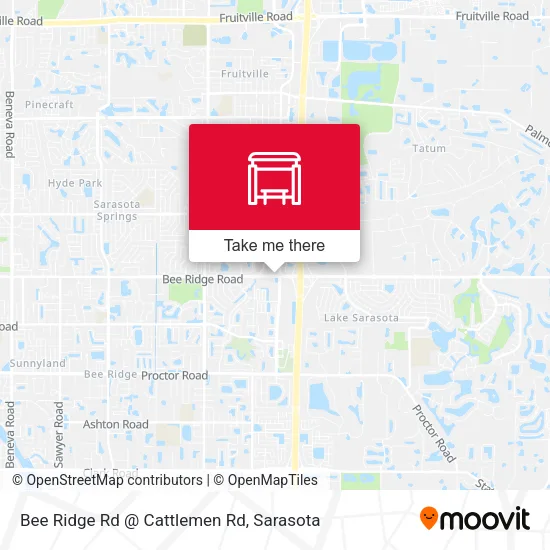 Mapa de Bee Ridge Rd @ Cattlemen Rd