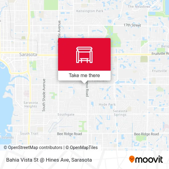 Mapa de Bahia Vista St @ Hines Ave
