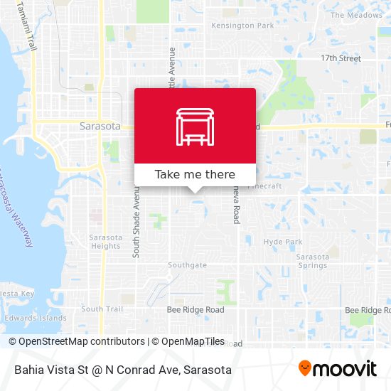 Bahia Vista St @ N Conrad Ave map