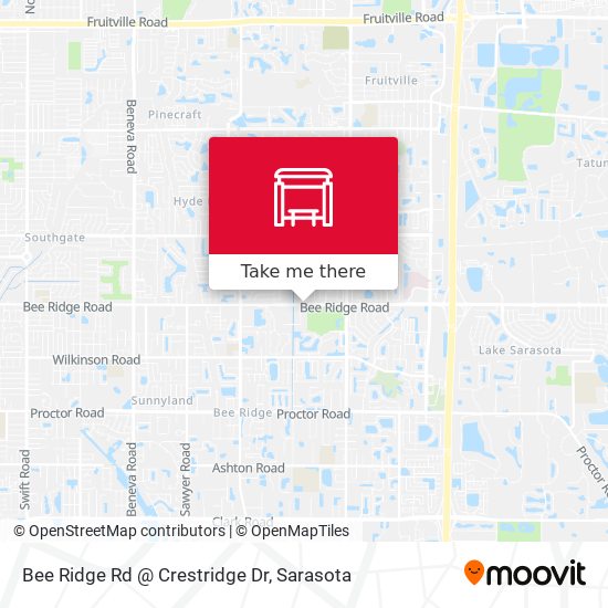 Mapa de Bee Ridge Rd @ Crestridge Dr