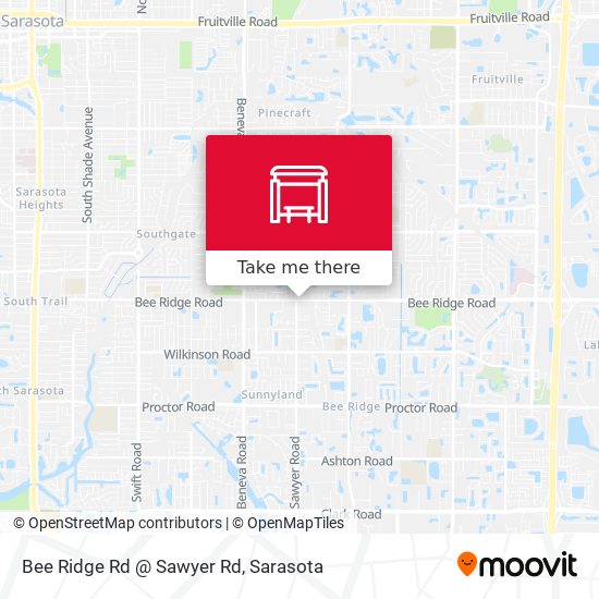 Mapa de Bee Ridge Rd @ Sawyer Rd