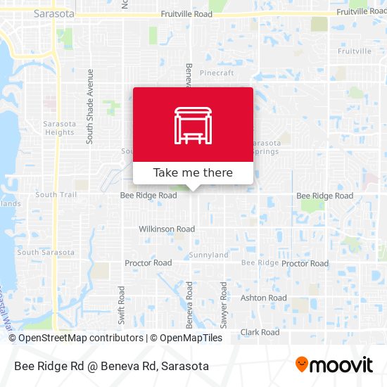 Bee Ridge Rd @ Beneva Rd map