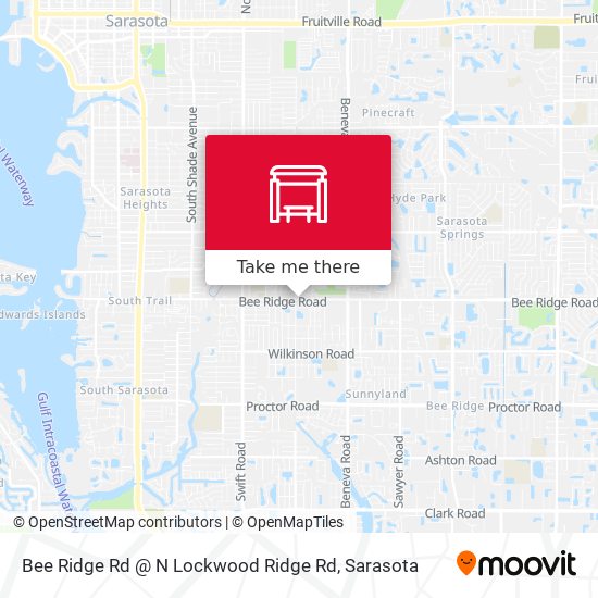 Mapa de Bee Ridge Rd @ N Lockwood Ridge Rd