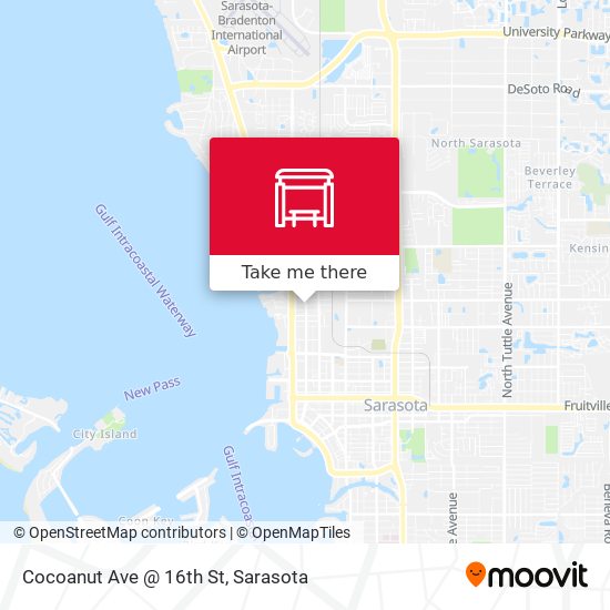 Mapa de Cocoanut Ave @ 16th St