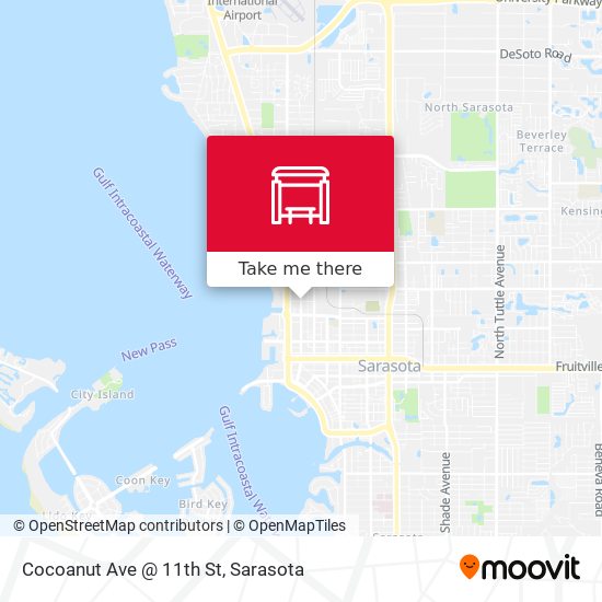 Cocoanut Ave @ 11th St map