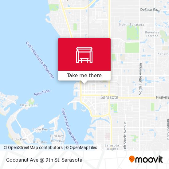 Mapa de Cocoanut Ave @ 9th St