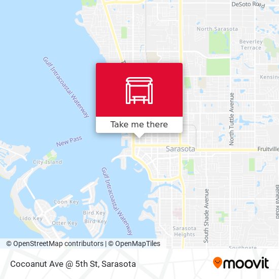 Mapa de Cocoanut Ave @ 5th St