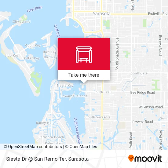 Siesta Dr @ San Remo Ter map
