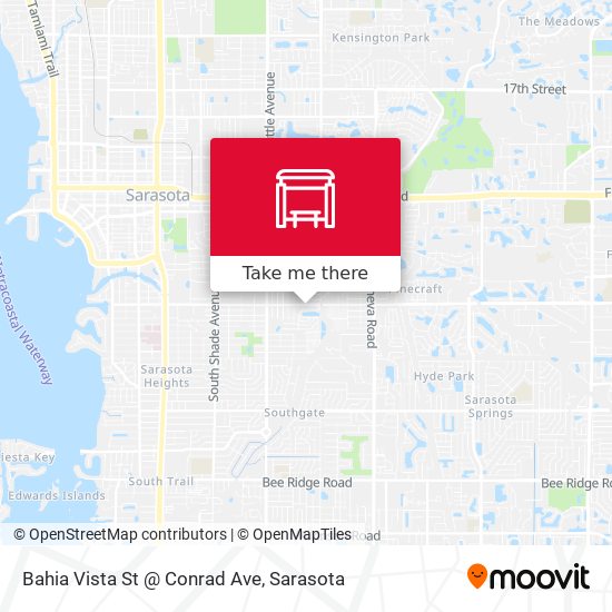 Mapa de Bahia Vista St @ Conrad Ave