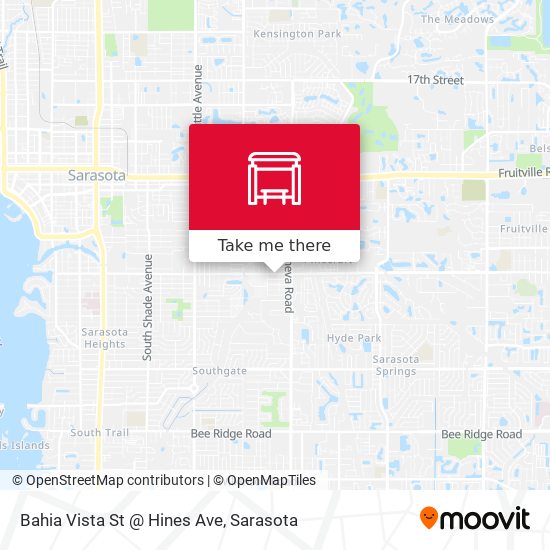 Mapa de Bahia Vista St @ Hines Ave