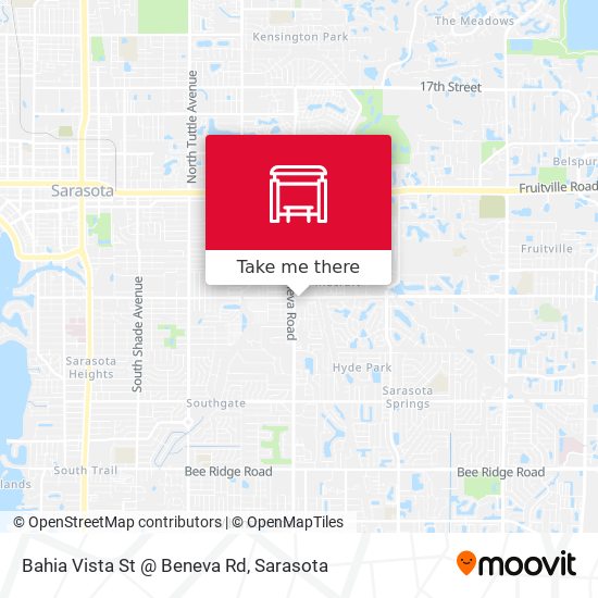 Bahia Vista St @ Beneva Rd map