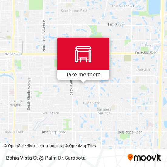 Bahia Vista St @ Palm Dr map