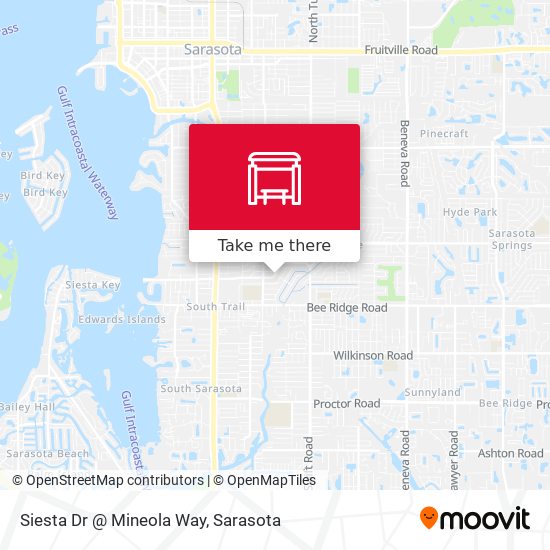 Mapa de Siesta Dr @ Mineola Way