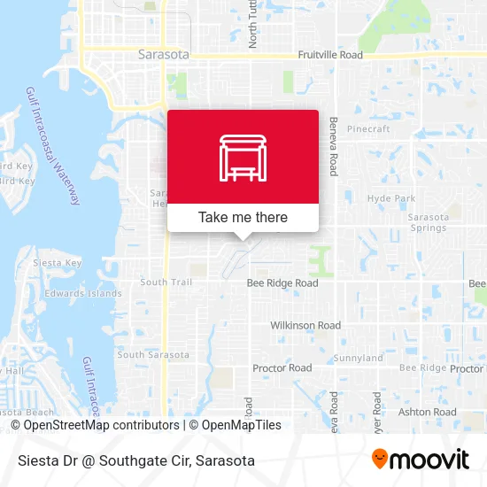 Mapa de Siesta Dr @ Southgate Cir
