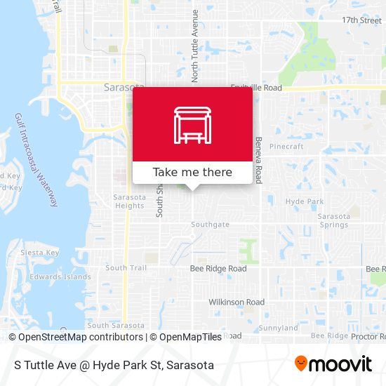 Mapa de S Tuttle Ave @ Hyde Park St
