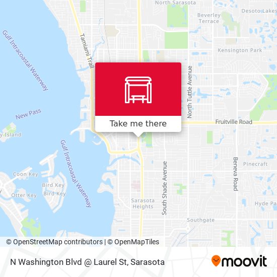 Mapa de N Washington Blvd @ Laurel St