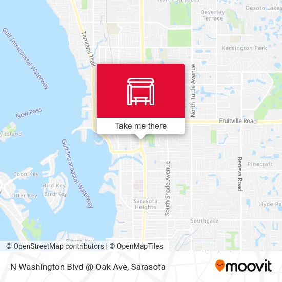 Mapa de N Washington Blvd @ Oak Ave
