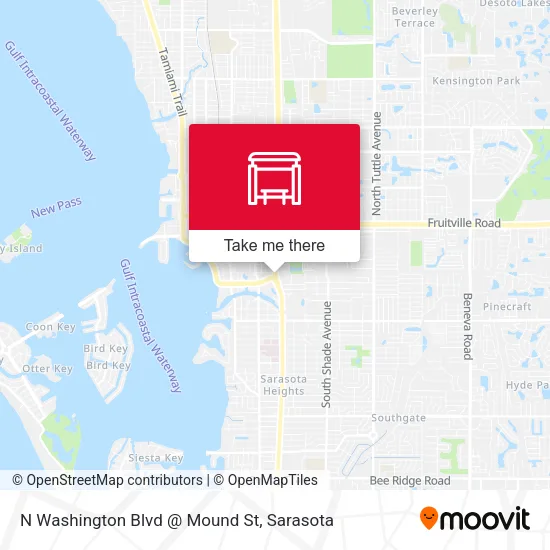 Mapa de N Washington Blvd @ Mound St