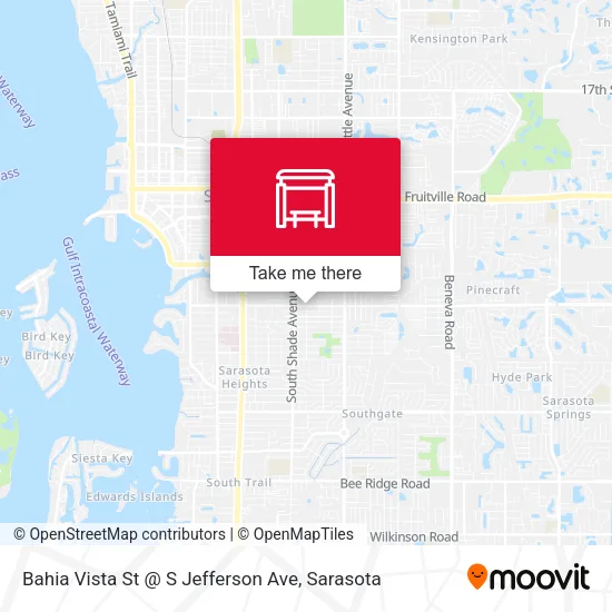 Mapa de Bahia Vista St @ S Jefferson Ave