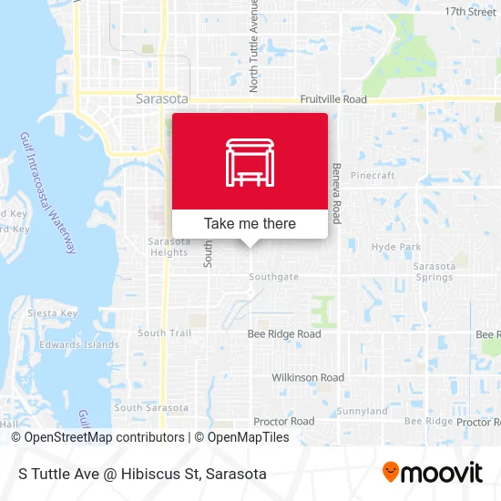 S Tuttle Ave @ Hibiscus St map