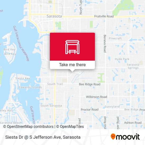 Mapa de Siesta Dr @ S Jefferson Ave