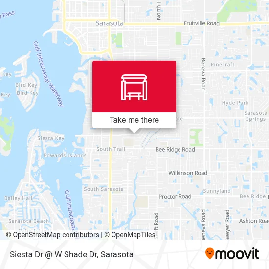 Siesta Dr @ W Shade Dr map