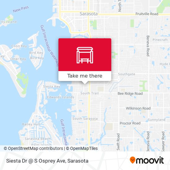 Mapa de Siesta Dr @ S Osprey Ave