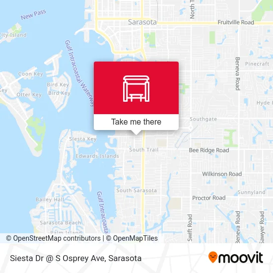 Mapa de Siesta Dr @ S Osprey Ave