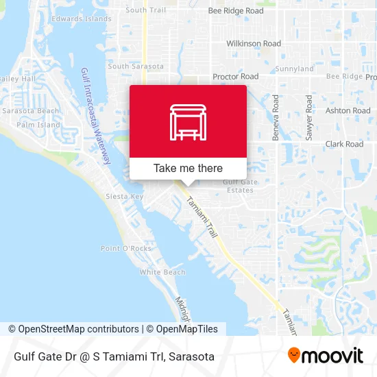 Mapa de Gulf Gate Dr @ S Tamiami Trl