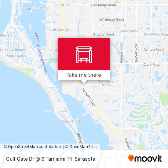 Gulf Gate Dr @ S Tamiami Trl map
