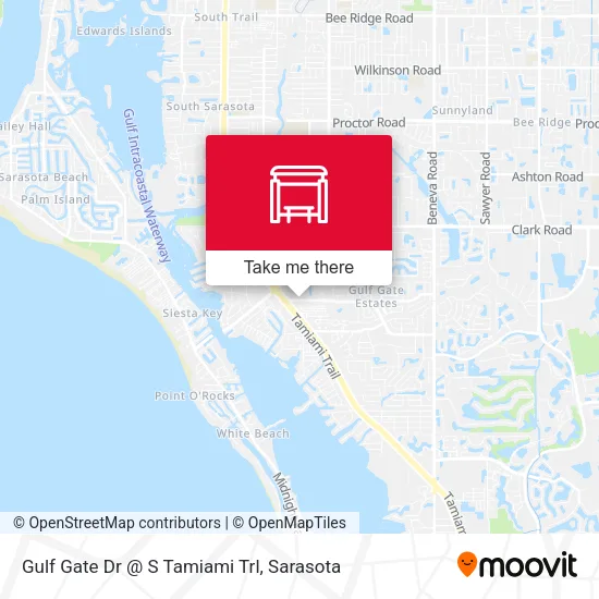 Mapa de Gulf Gate Dr @ S Tamiami Trl