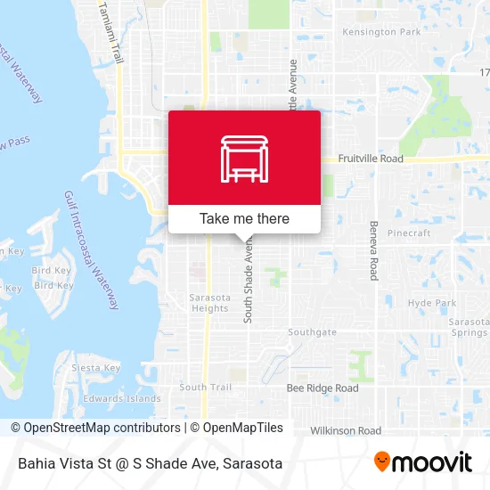 Mapa de Bahia Vista St @ S Shade Ave