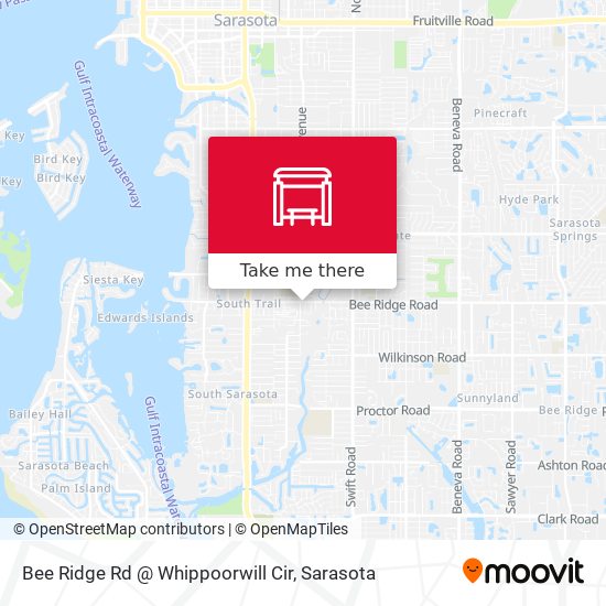 Mapa de Bee Ridge Rd @ Whippoorwill Cir