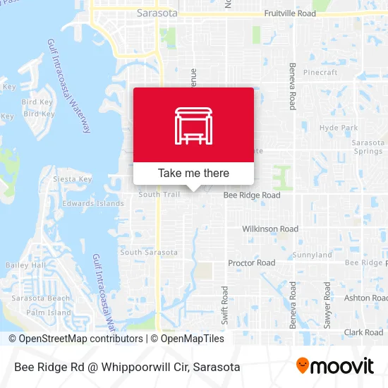 Mapa de Bee Ridge Rd @ Whippoorwill Cir