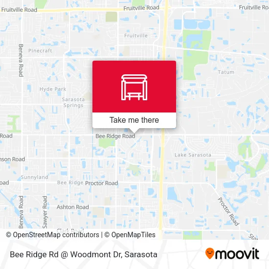 Mapa de Bee Ridge Rd @ Woodmont Dr