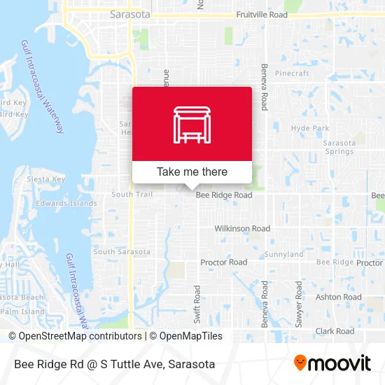 Mapa de Bee Ridge Rd @ S Tuttle Ave