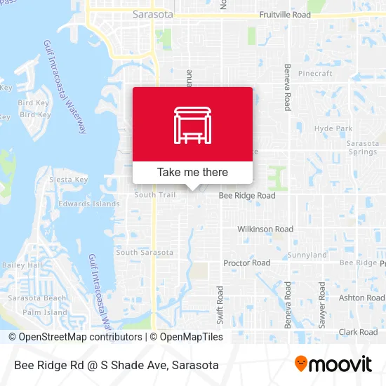 Mapa de Bee Ridge Rd @ S Shade Ave