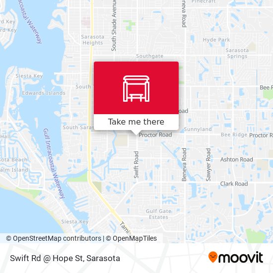 Swift Rd @ Hope St map