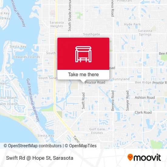 Swift Rd @ Hope St map