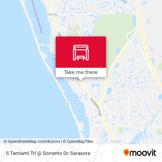 S Tamiami Trl @ Sorrento Dr map