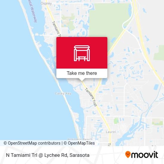 N Tamiami Trl @ Lychee Rd map
