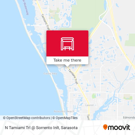 N Tamiami Trl @ Sorrento Inlt map