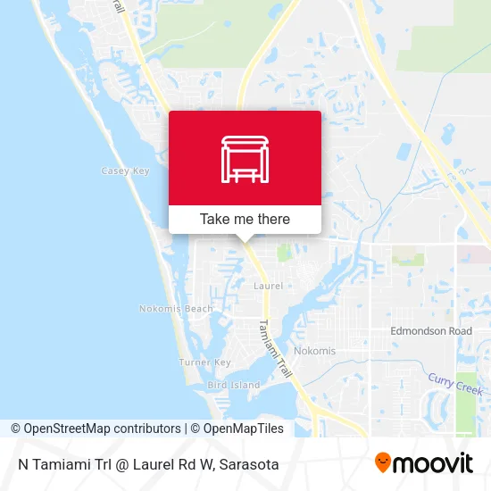 Mapa de N Tamiami Trl @ Laurel Rd W