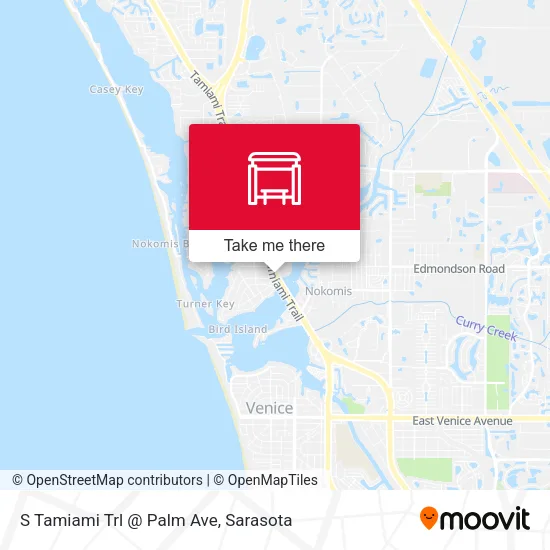 Mapa de S Tamiami Trl @ Palm Ave